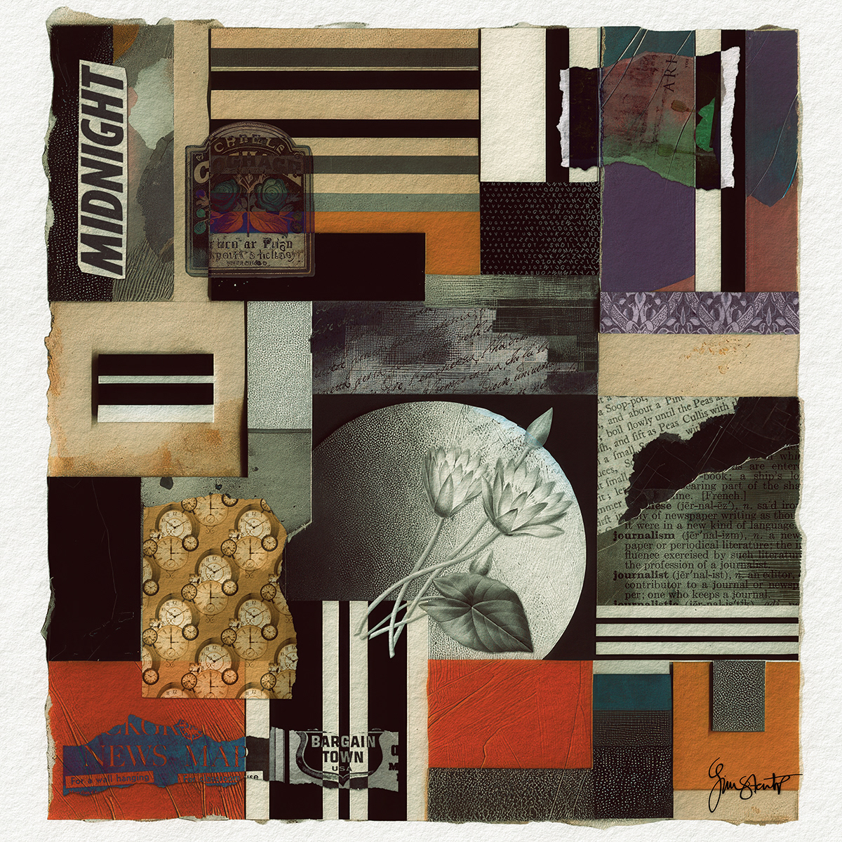 Midnight Collage by Gina Startup 