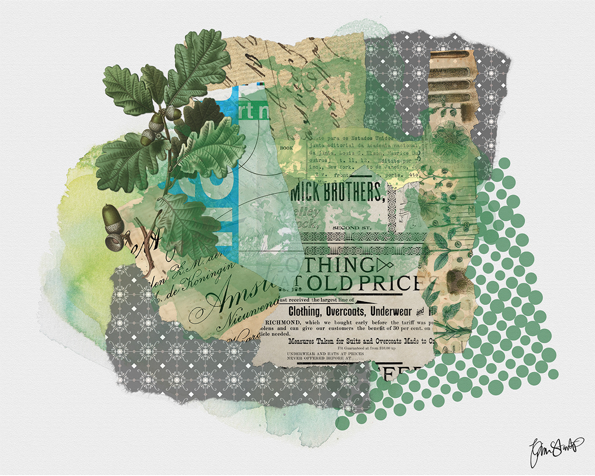 Green Acorns by Gina Startup 