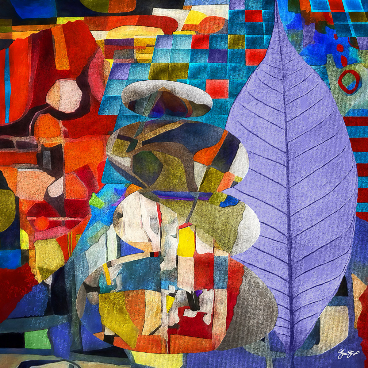 Purple Leaf by Gina Startup