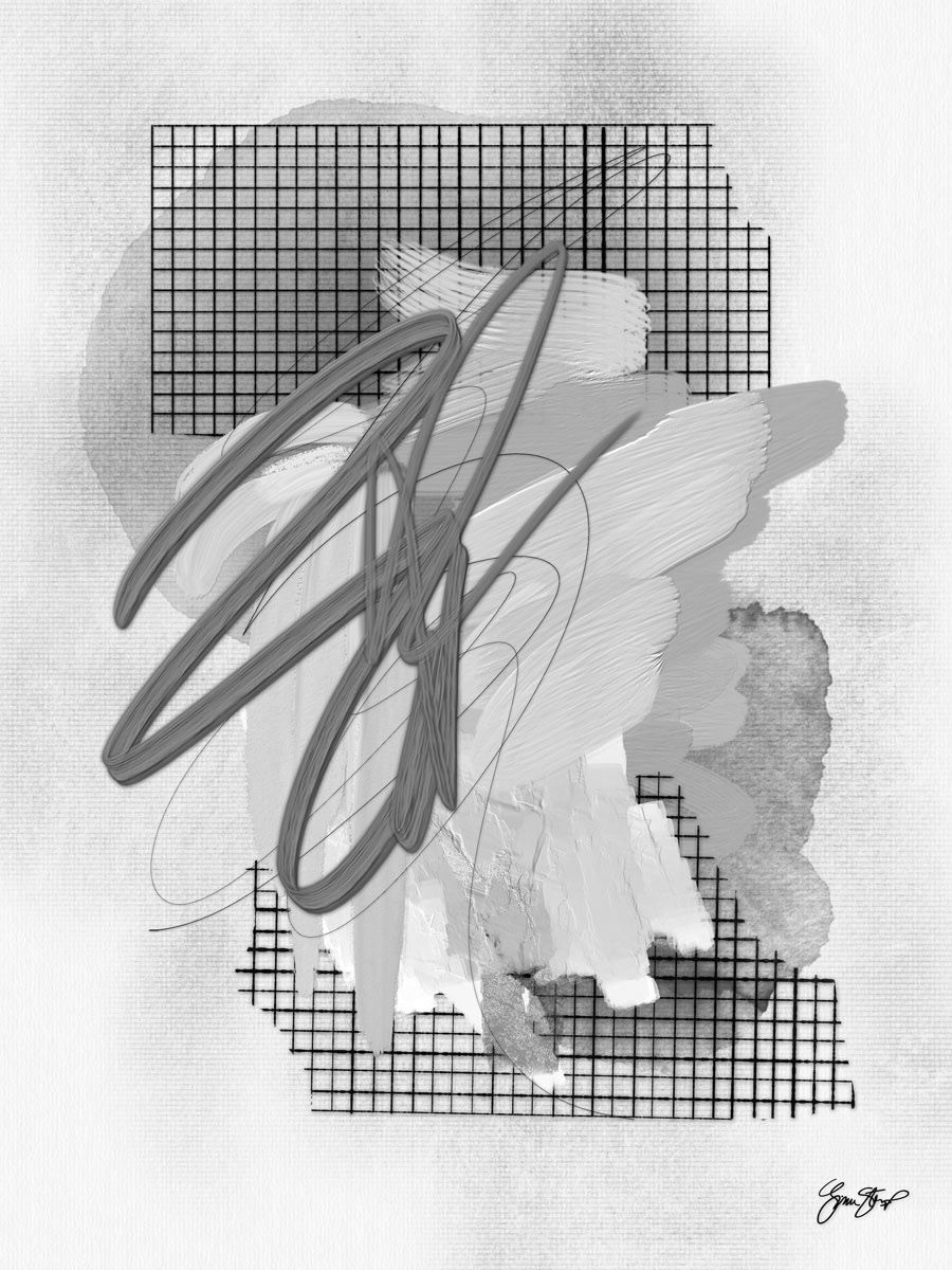 Mixed media collage art by Gina Startup
