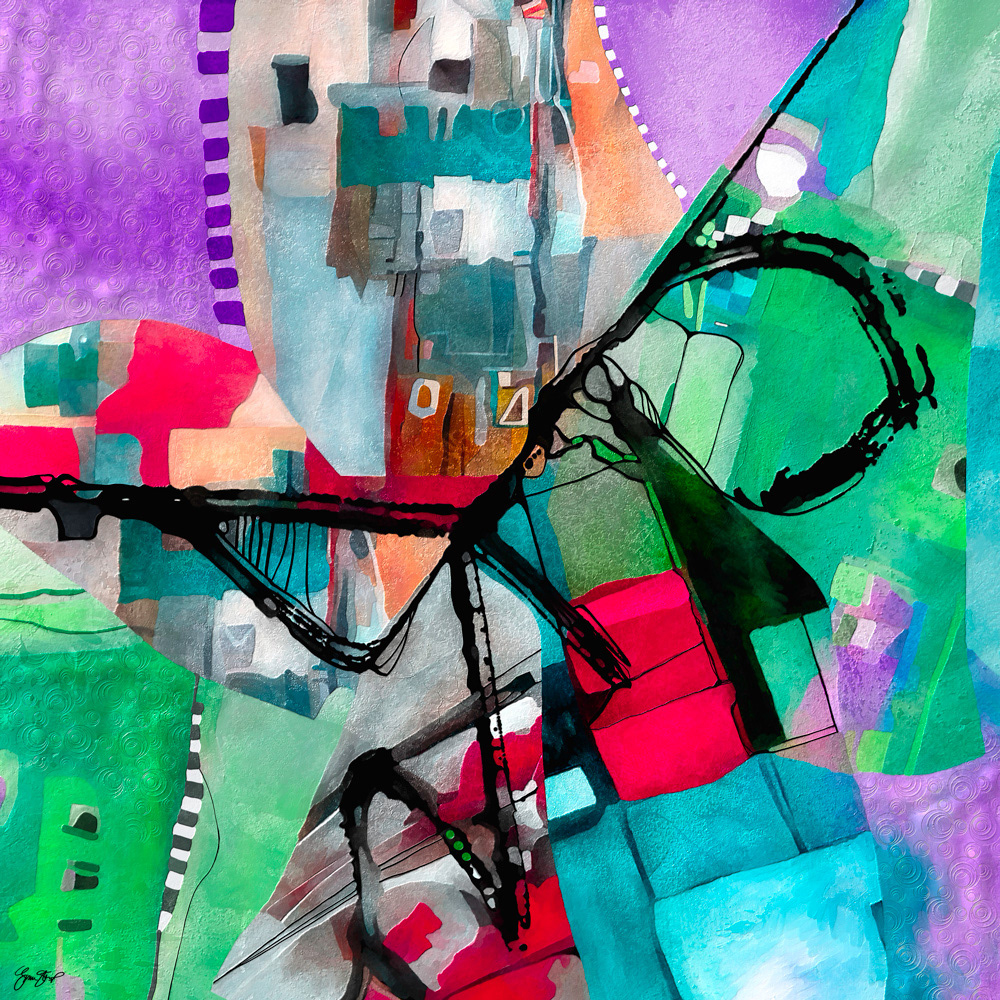 Abstract Mixed Media Art by Gina Startup