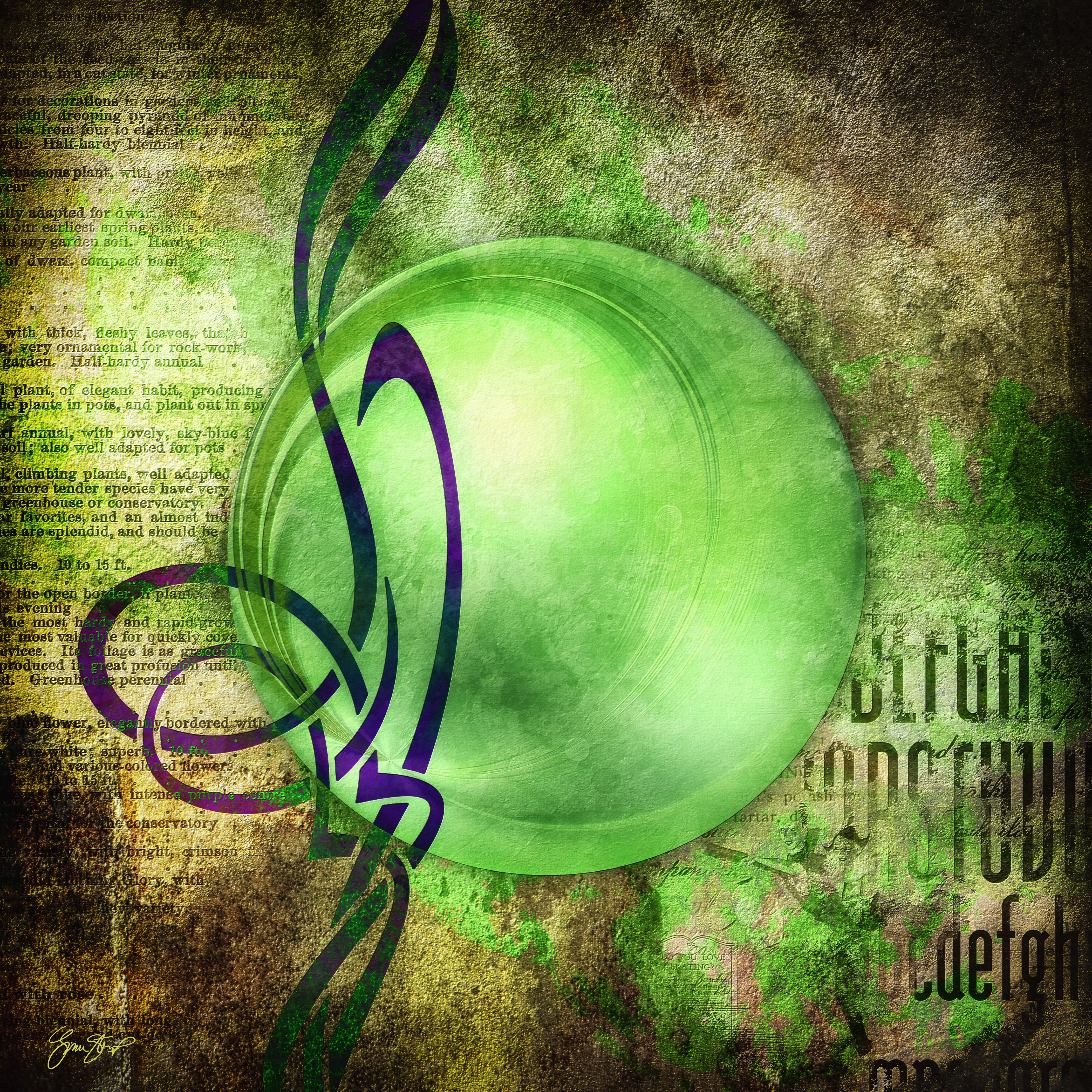 Green Spherical Design by Gina Startup 