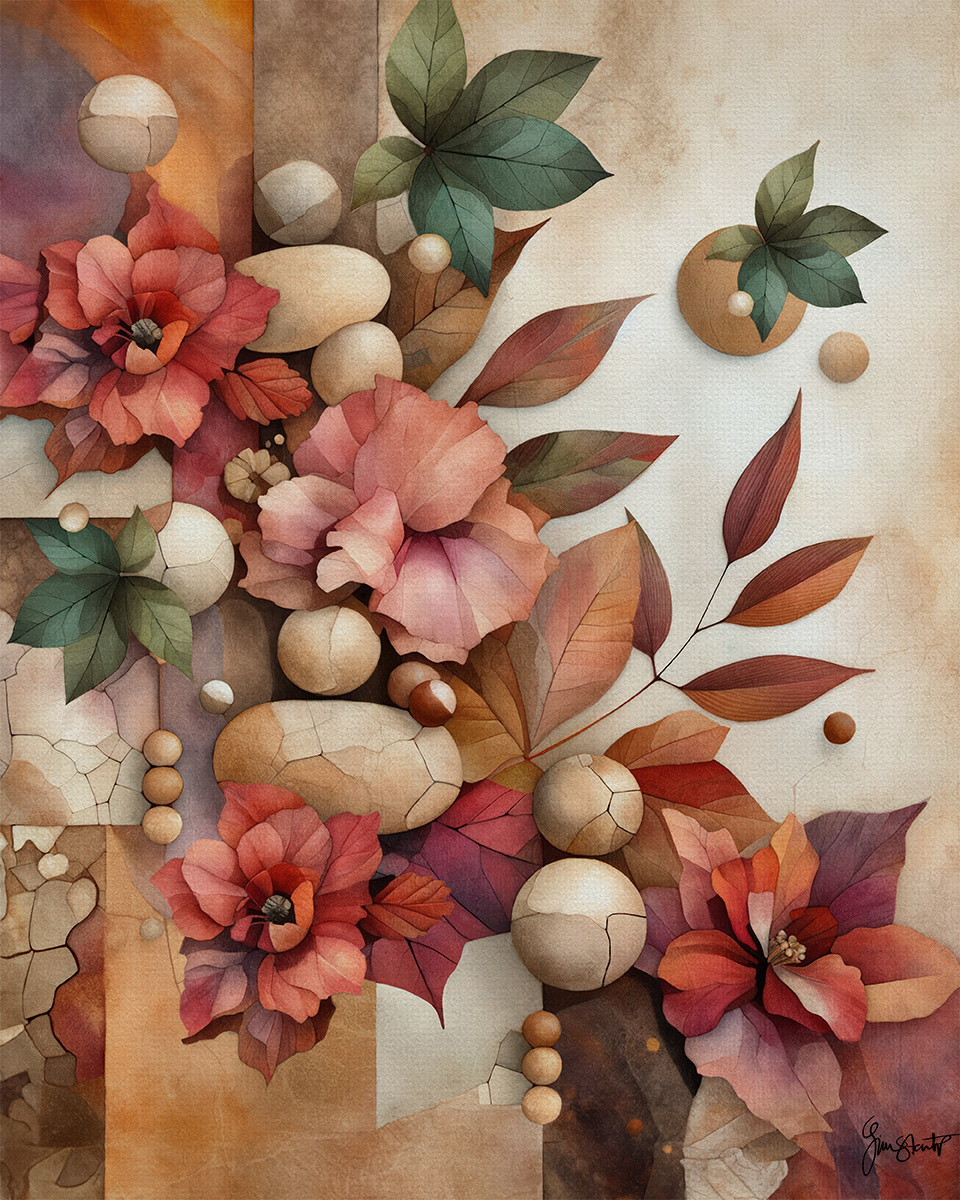 Falling Into Autumn Light by Gina Startup 