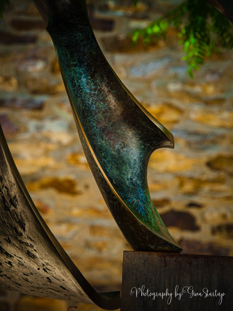 Sculpture at Michener Museum by Gina Startup