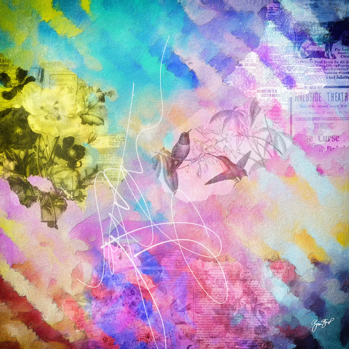 Pastel Collage by Gina Startup 
