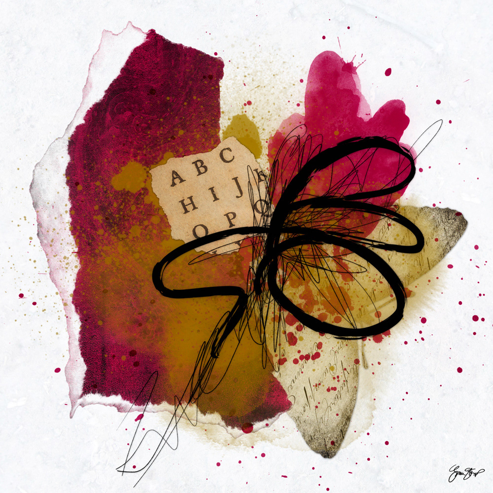 Mixed media Collage art by Gina Startup