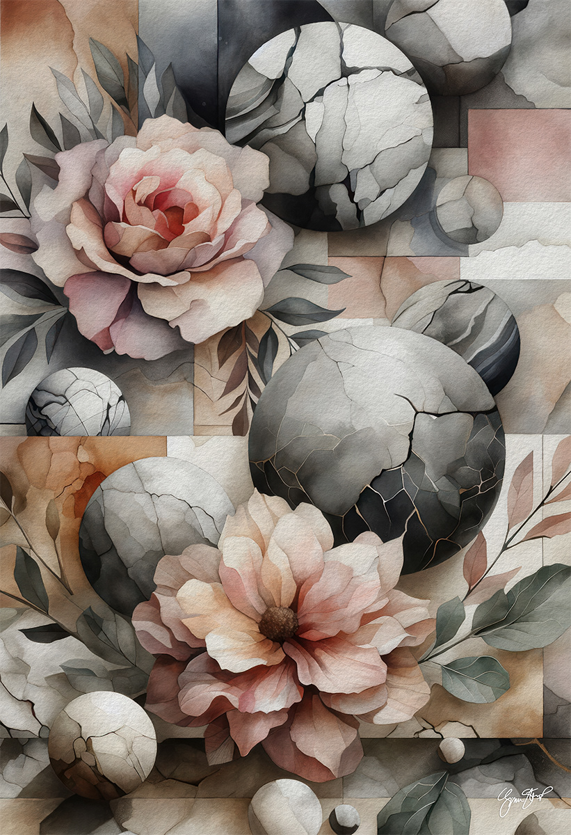 Roses Bloom Wild by Gina Startup 