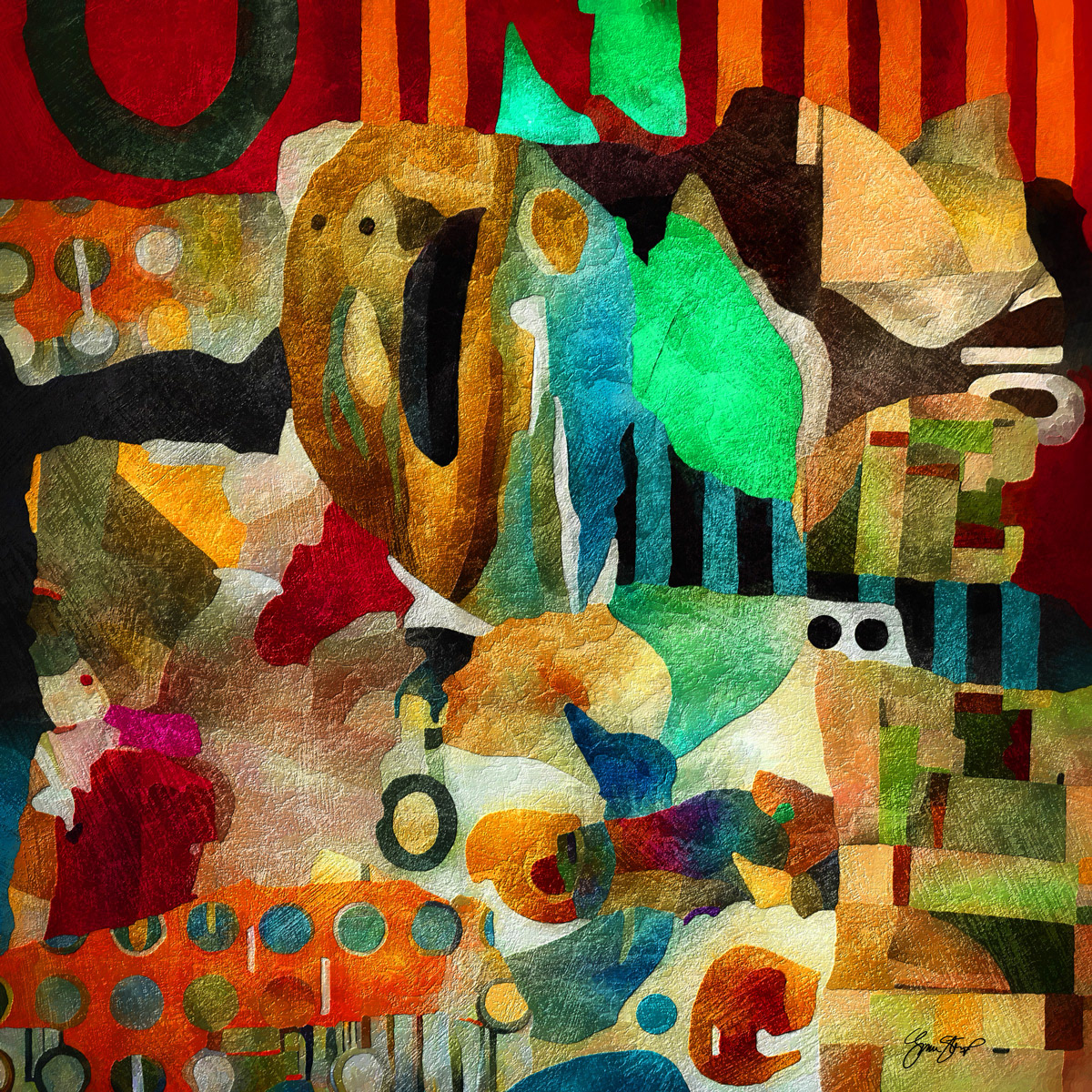Abstract art by Gina Startup 