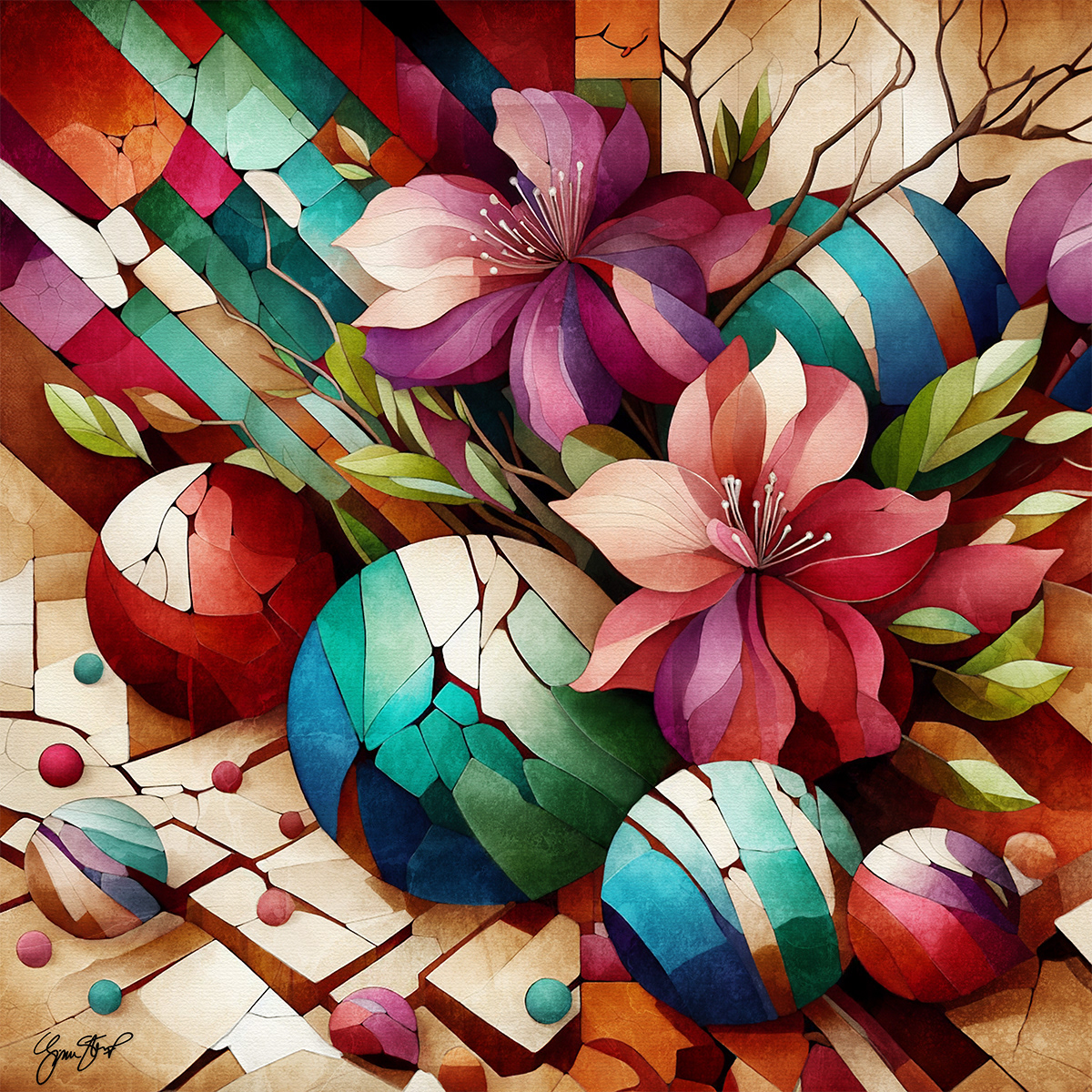 Golden Woods at Dusk by Gina Startup 