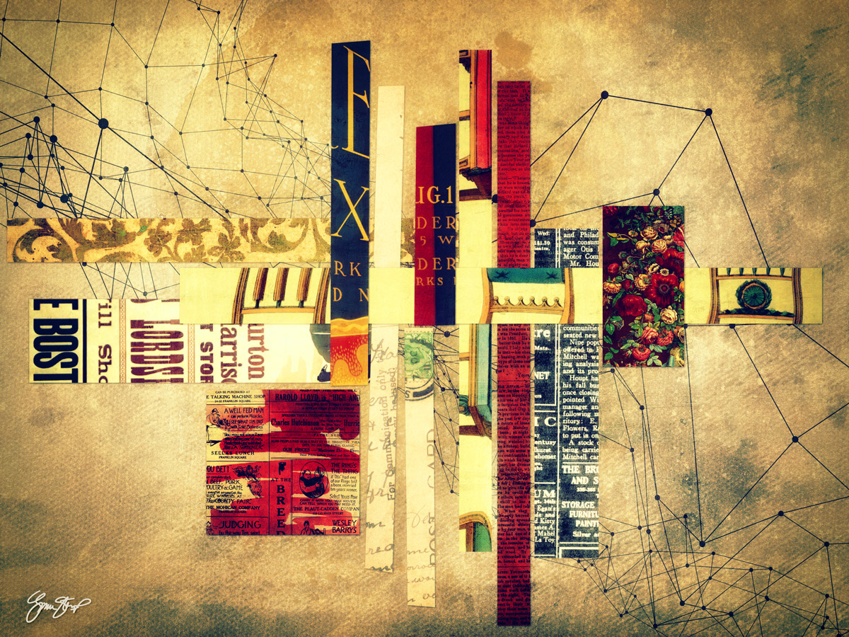 Collage art by Gina Startup