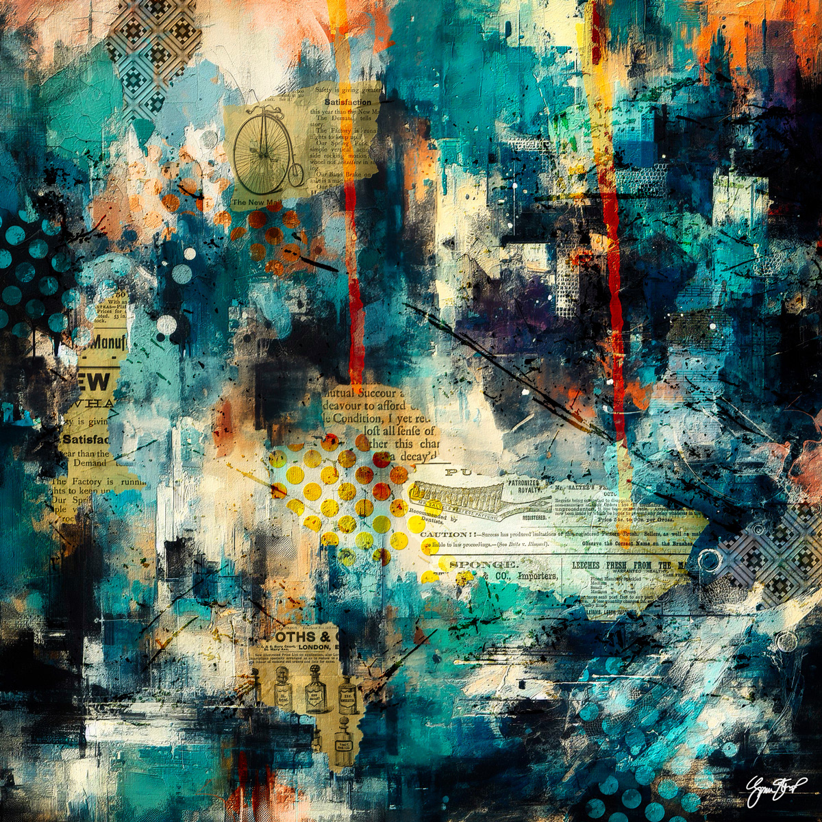 Turquoise Grunge