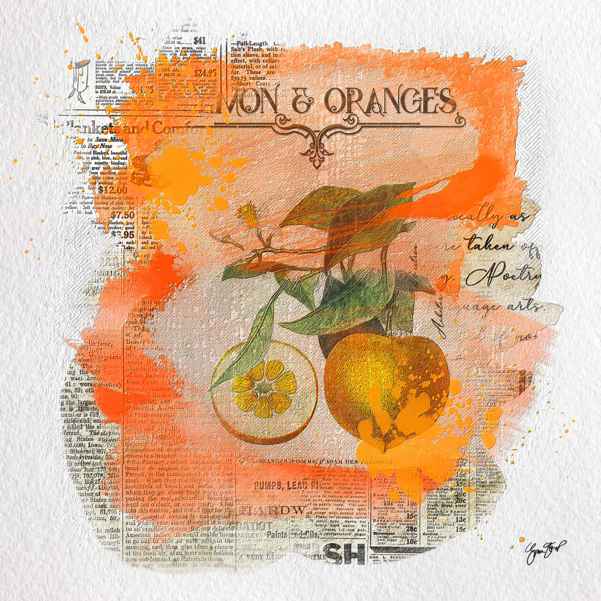 Orange Poem by Gina Startup 