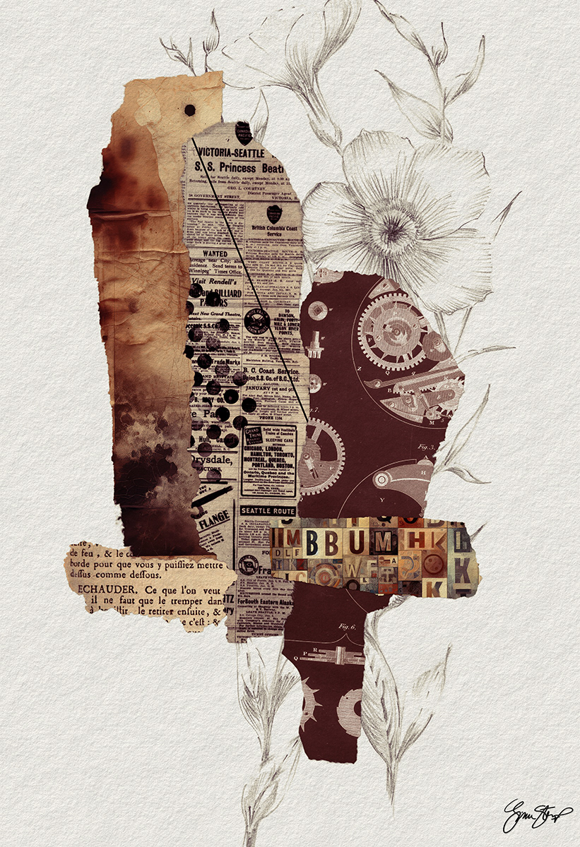 Rusty Metal Paper by Gina Startup 