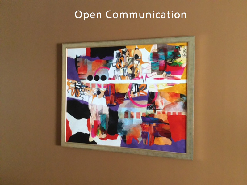 Canvas print Open Communication