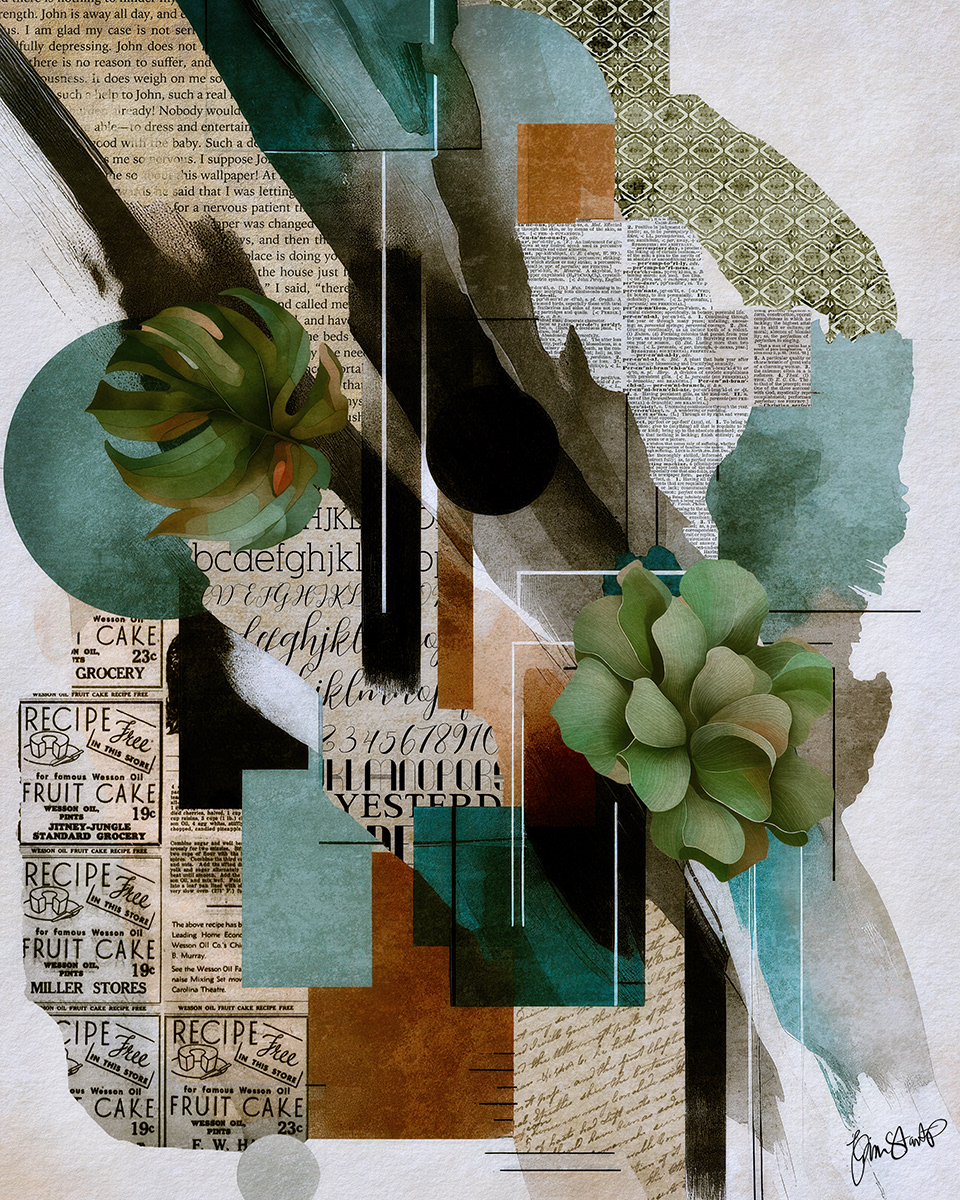 Fruit Cake Collage by Gina Startup 