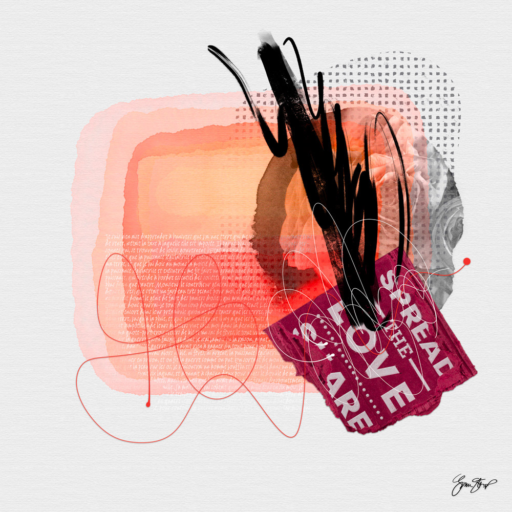 Collage art by Gina Startup