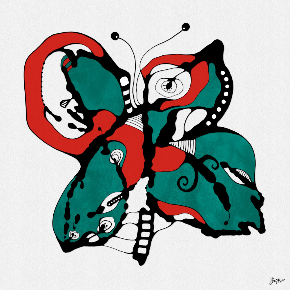 Mixed media Abstract art by Gina Startup