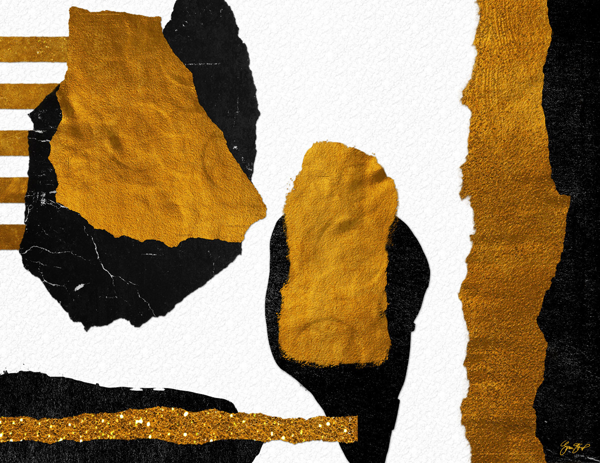 Gold and Black Paper by Gina Startup
