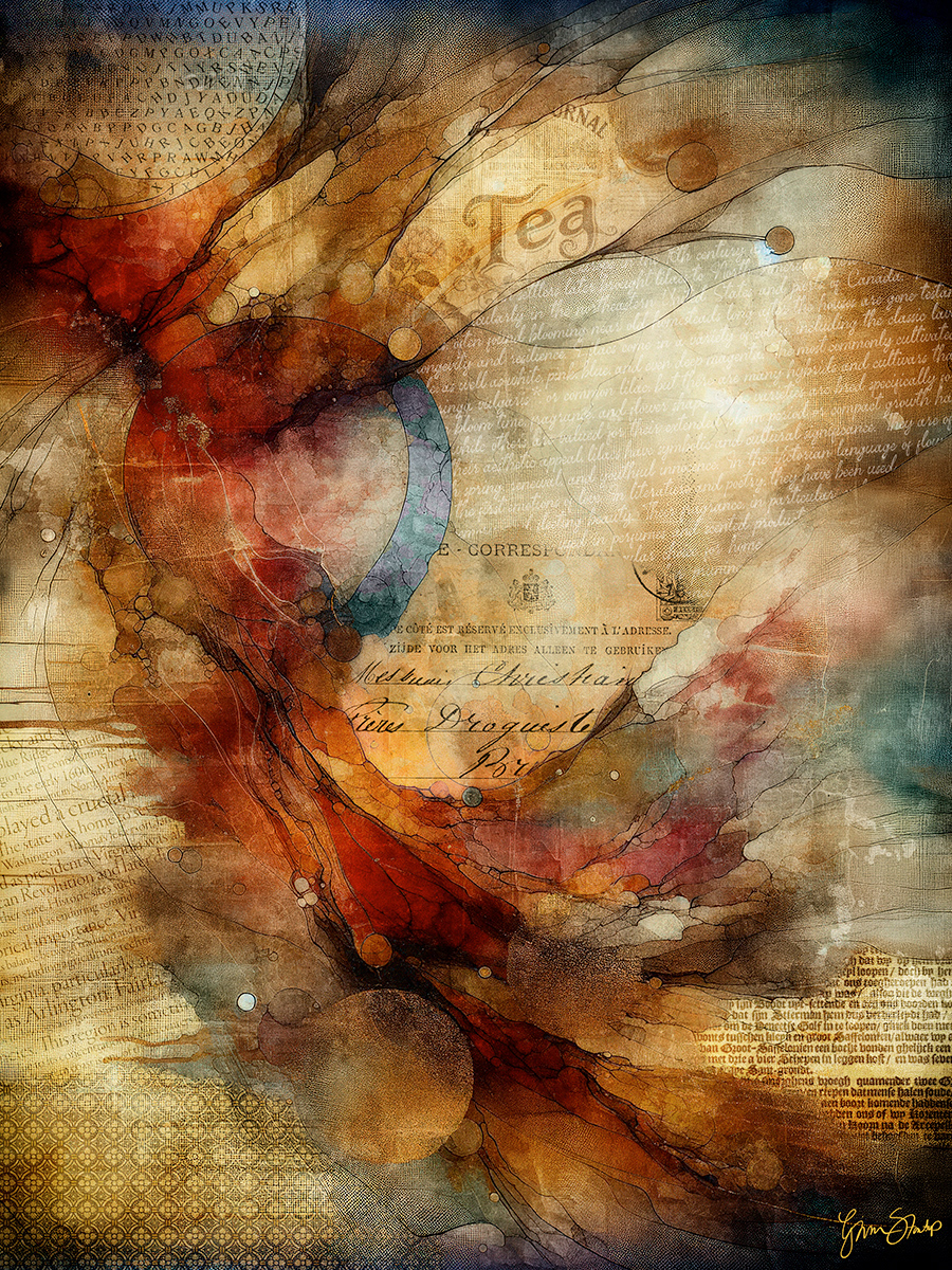 Spilled Red Tea by Gina Startup 