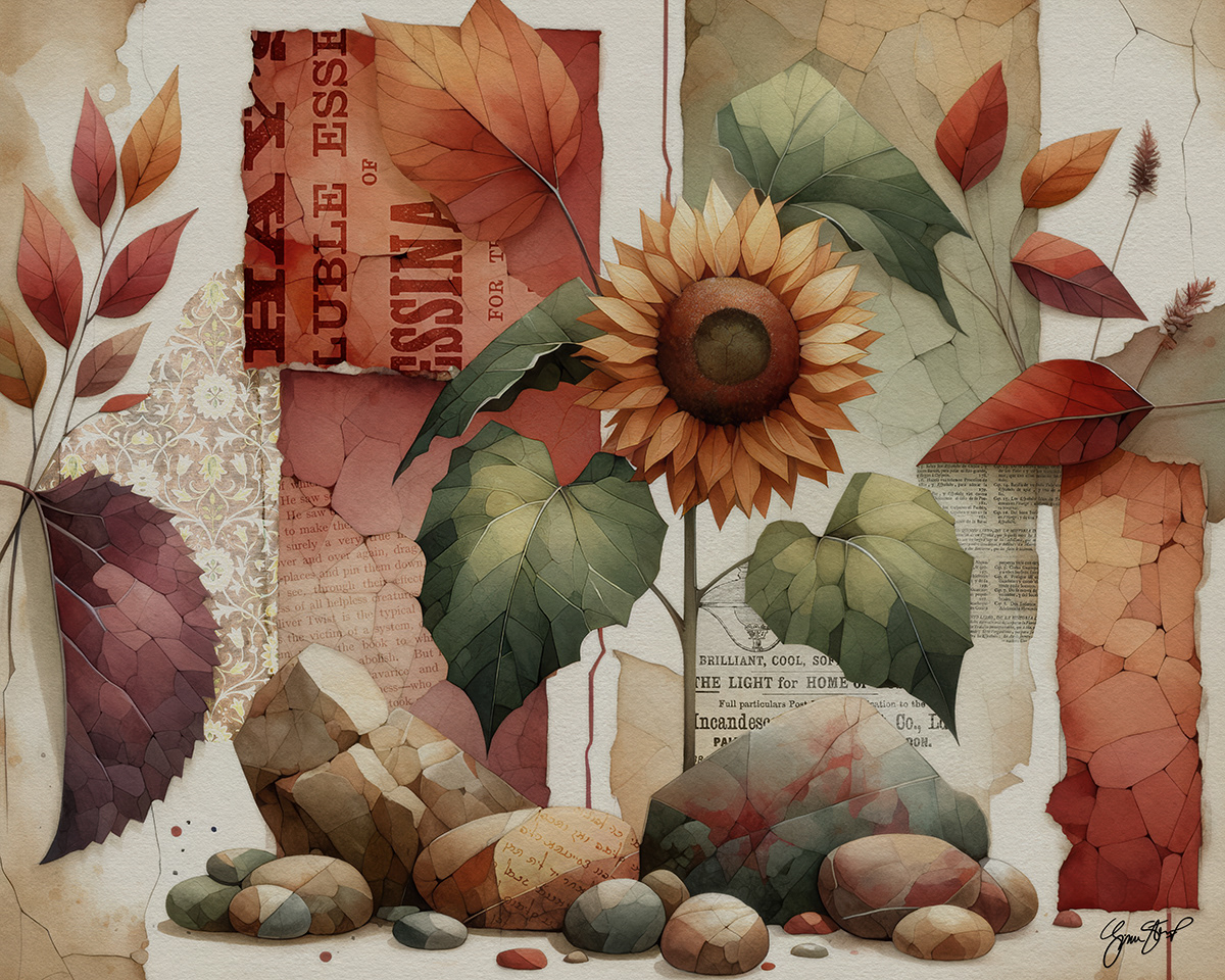 October Sunflower by Gina Startup