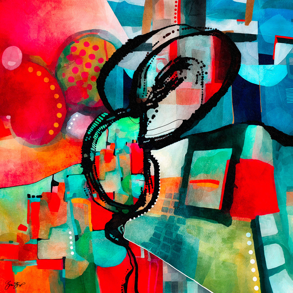 Mixed Media Abstract Art by Gina Startup