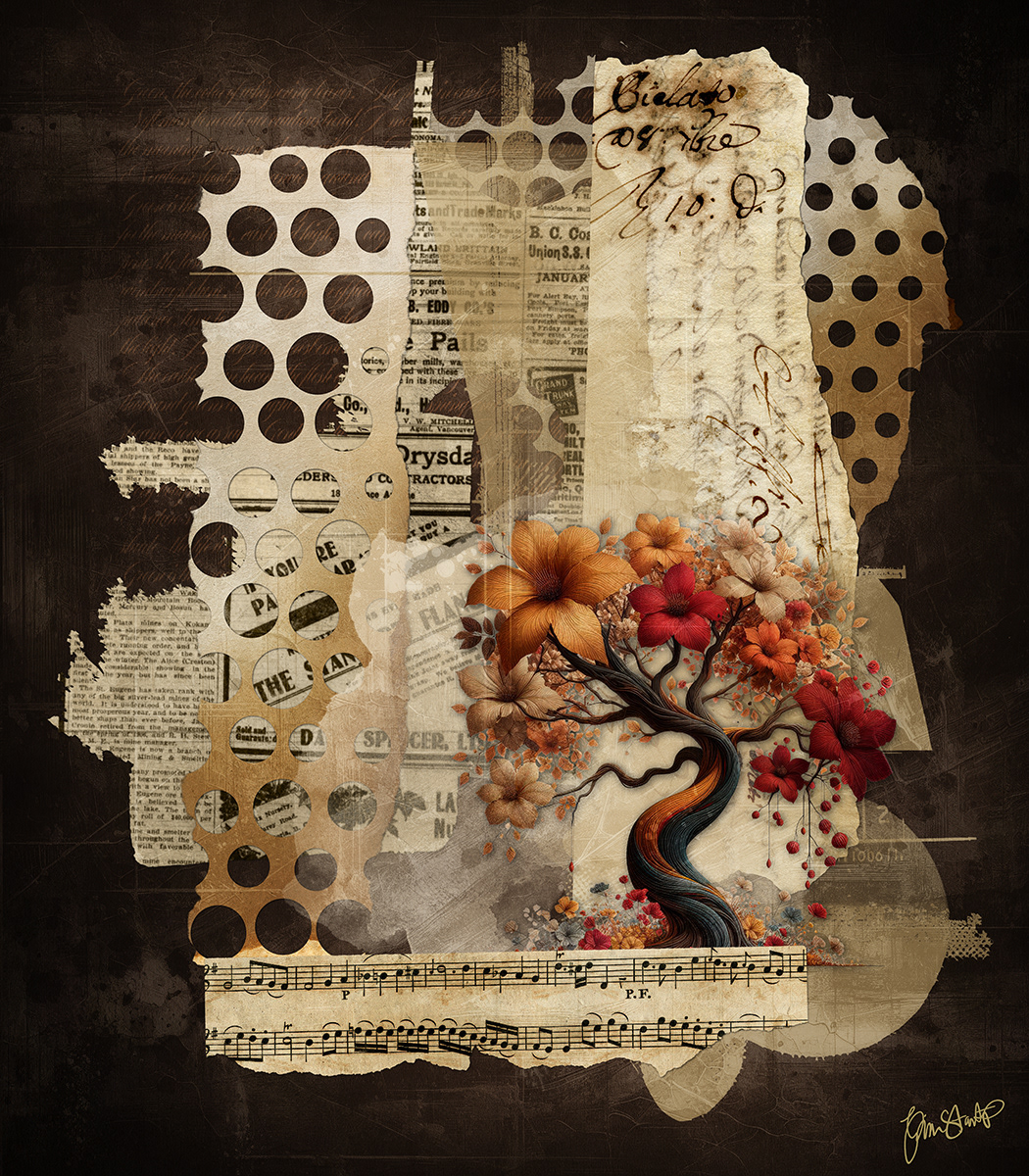 Growth of Red and Gold by Gina Startup 