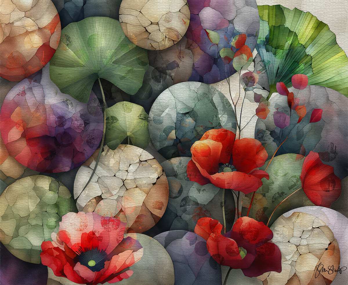 Fading Poppies by Gina Startup 