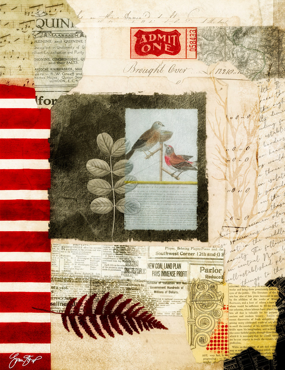 Admit One in Red by Gina Startup 