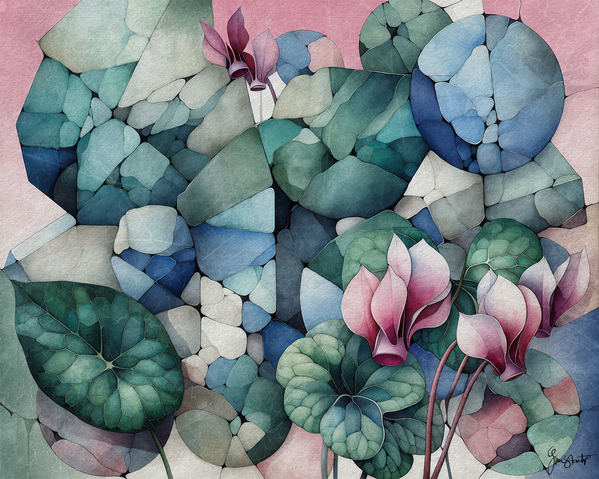 Verdant Fields of Green by Gina Startup 