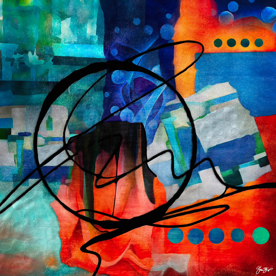 Mixed Media Abstract Art by Gina Startup