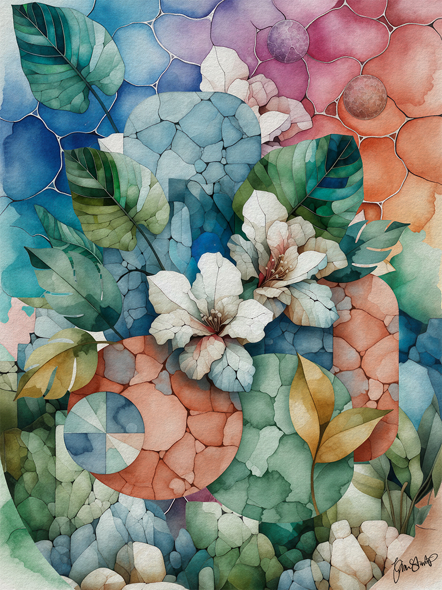 Harvest Moon Glow by Gina Startup 