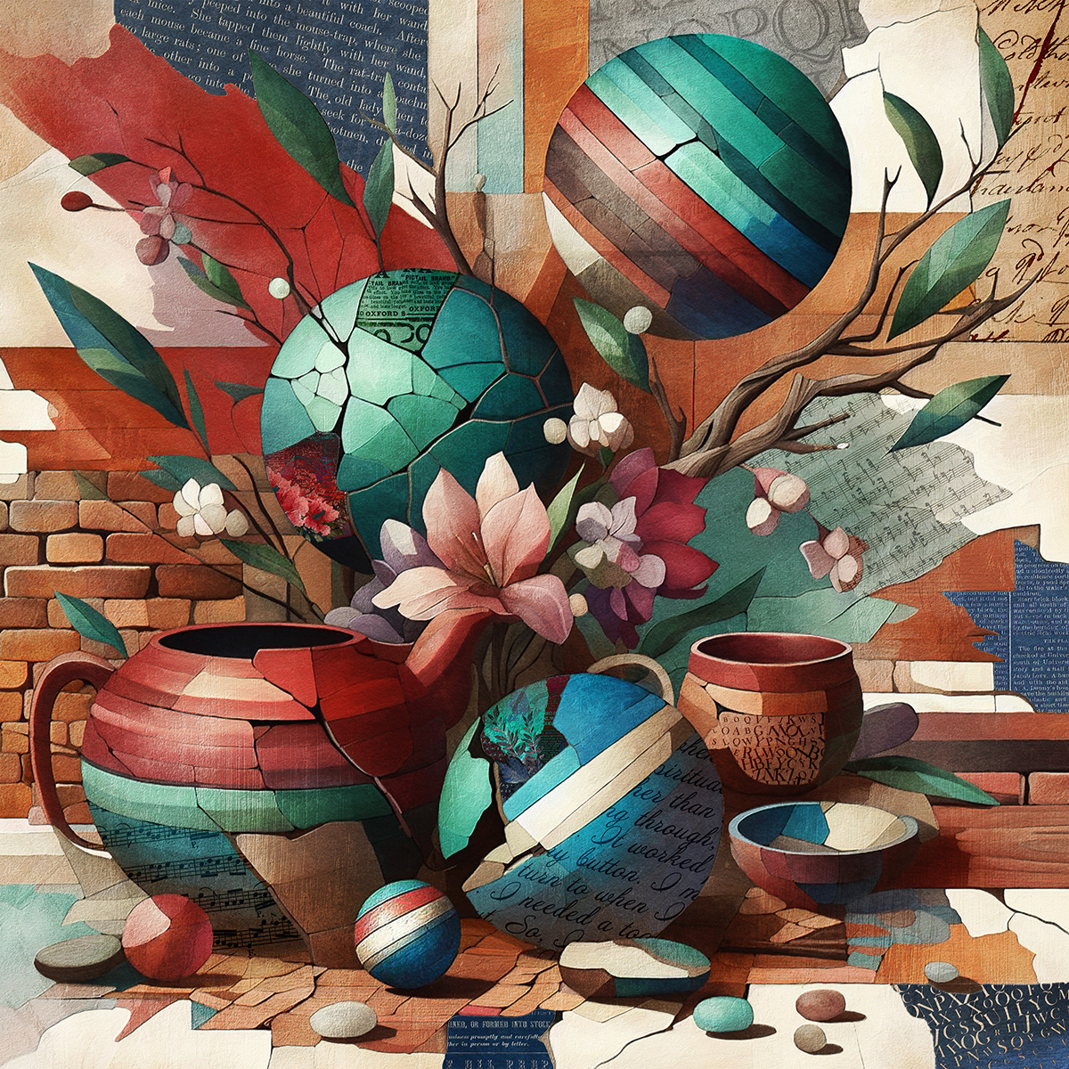 Lily and Broken Pottery