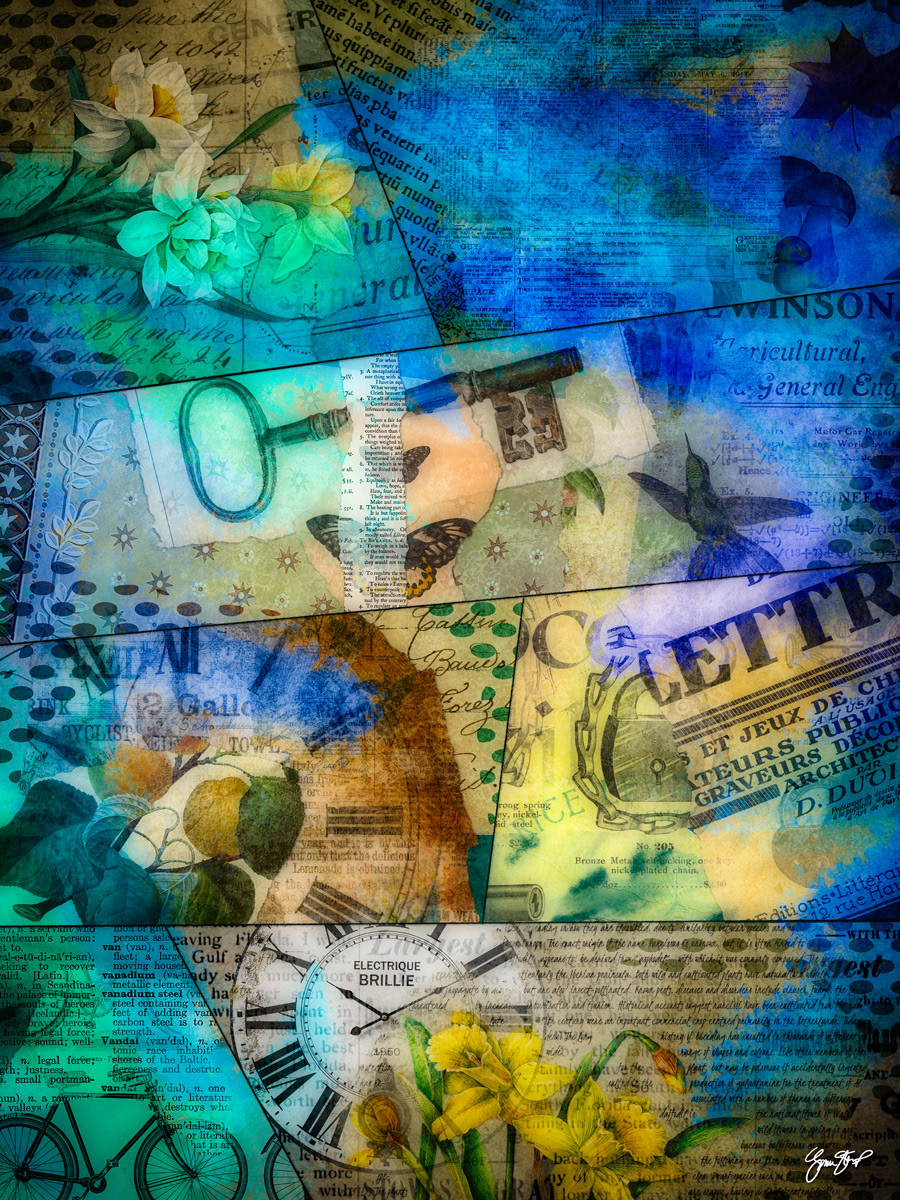 Locks, Clocks And Daffodils by Gina Startup
