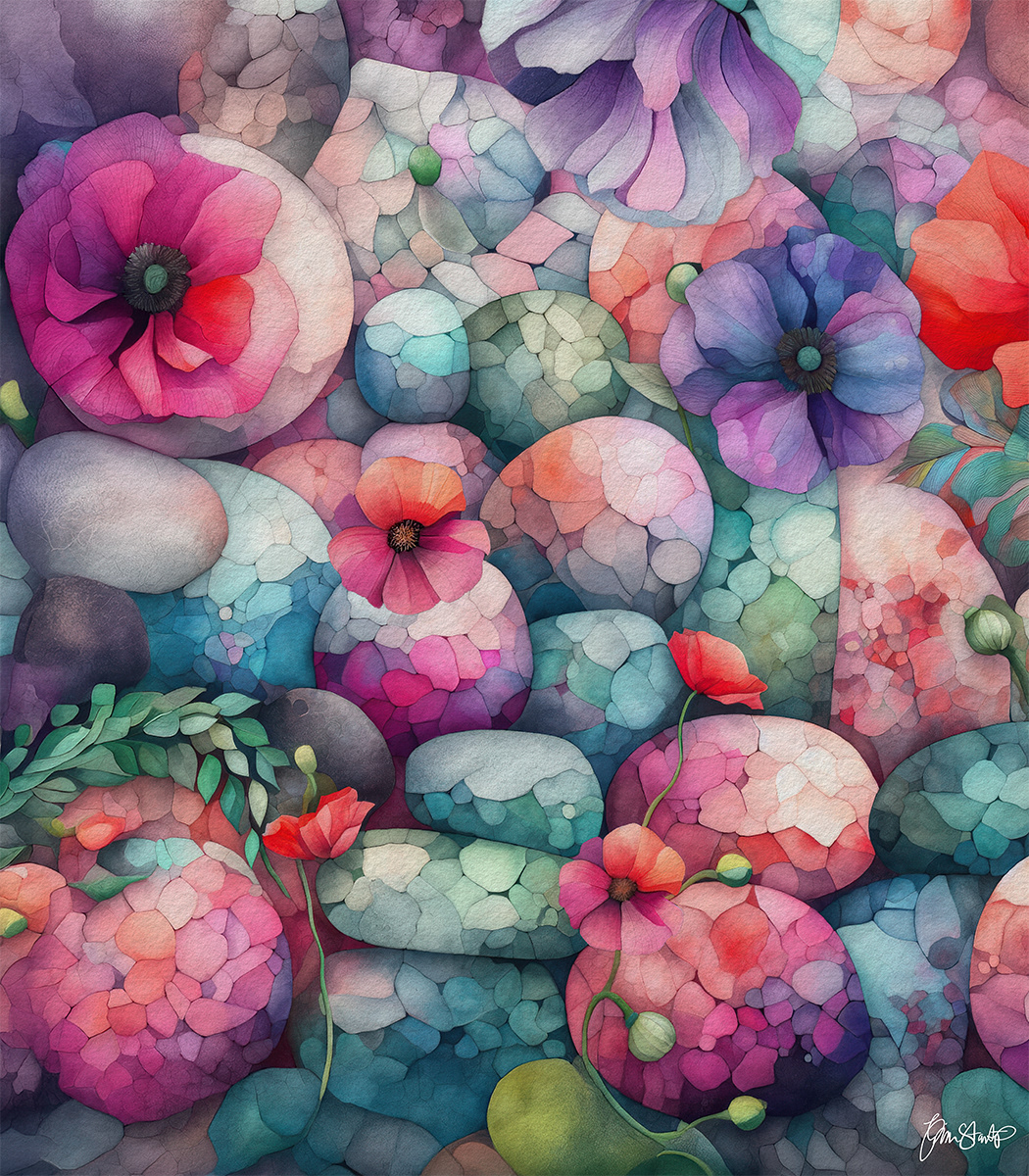 Poppies Deconstructed by Gina Startup 