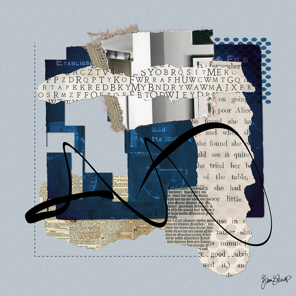 Blue Squarednby Gina Startup