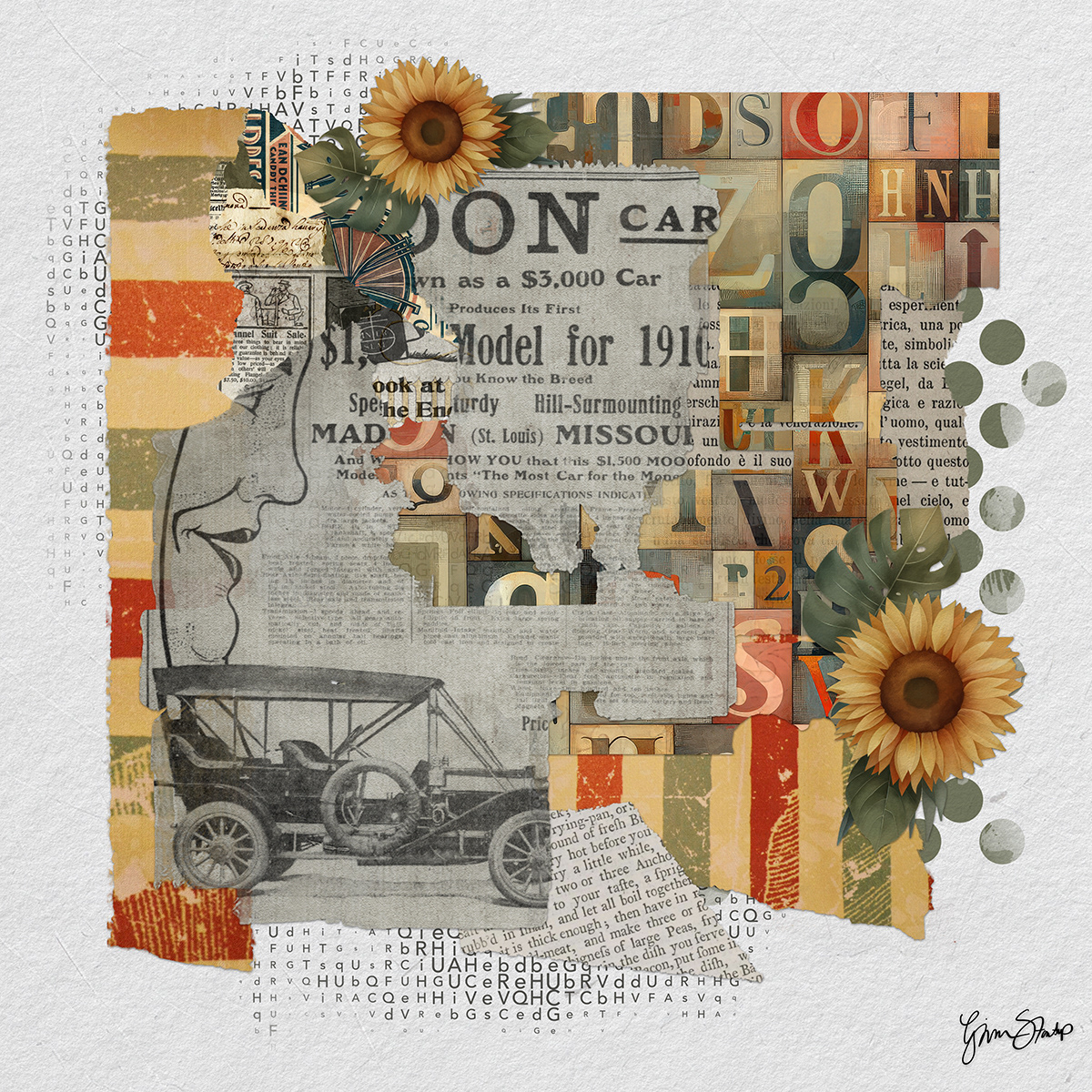 Sunflowers & Steel by Gina Startup 