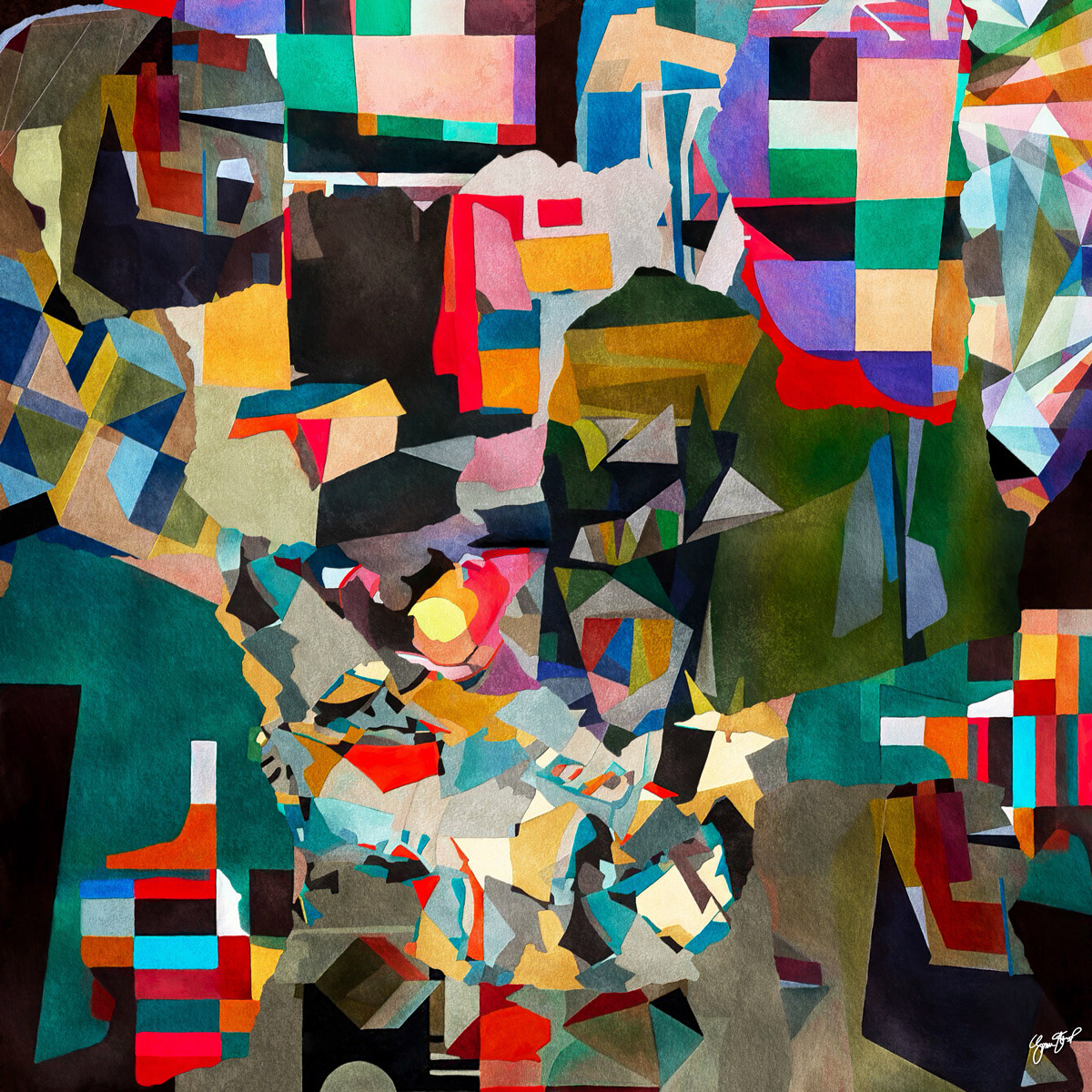 Broken Colored Glass
