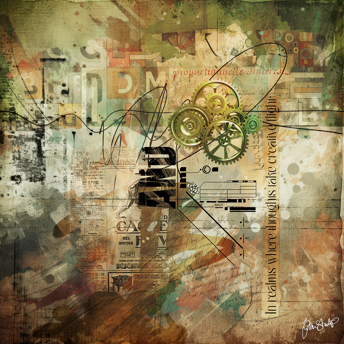 Thoughts Take Creative Flight by Gina Startup 