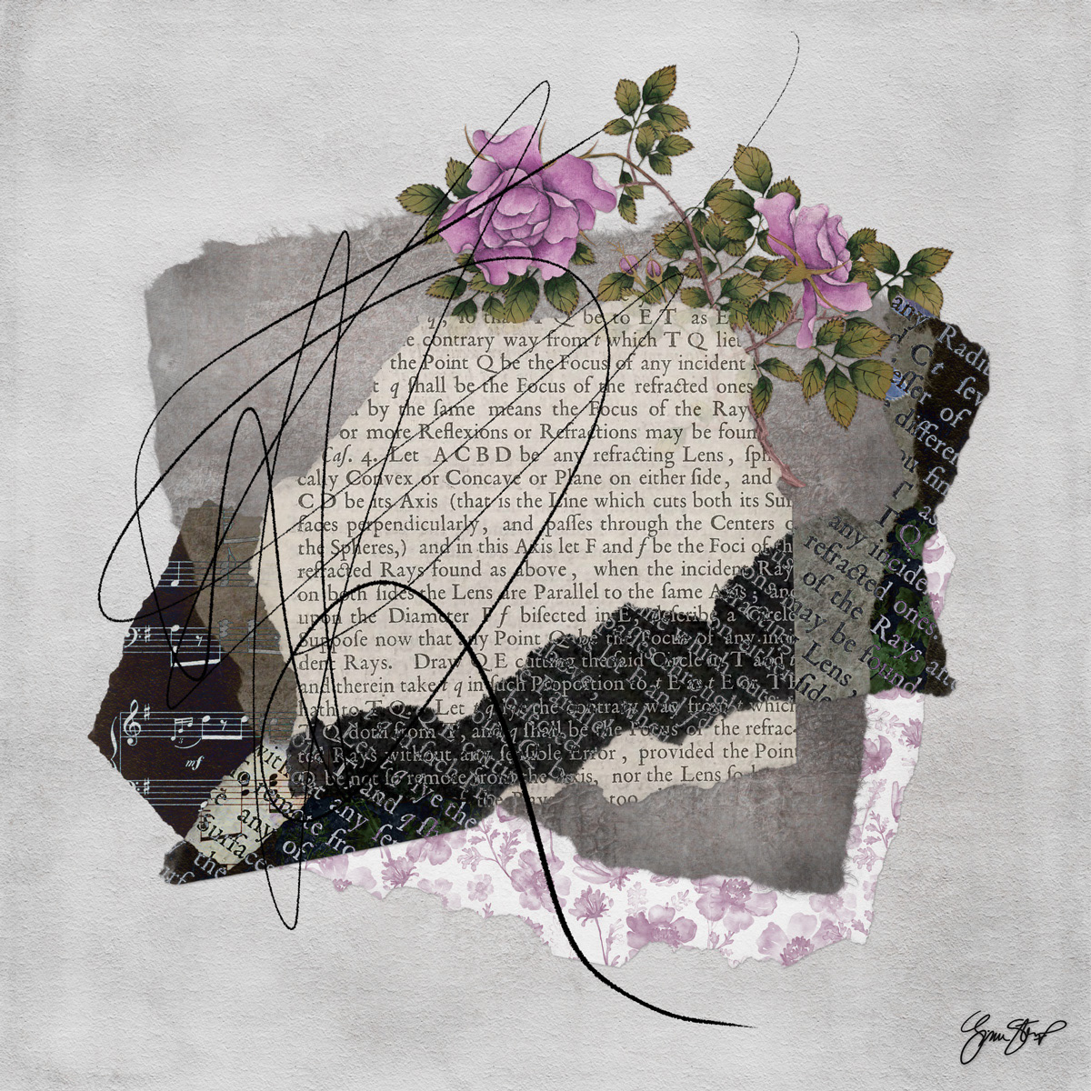 Floral Framed