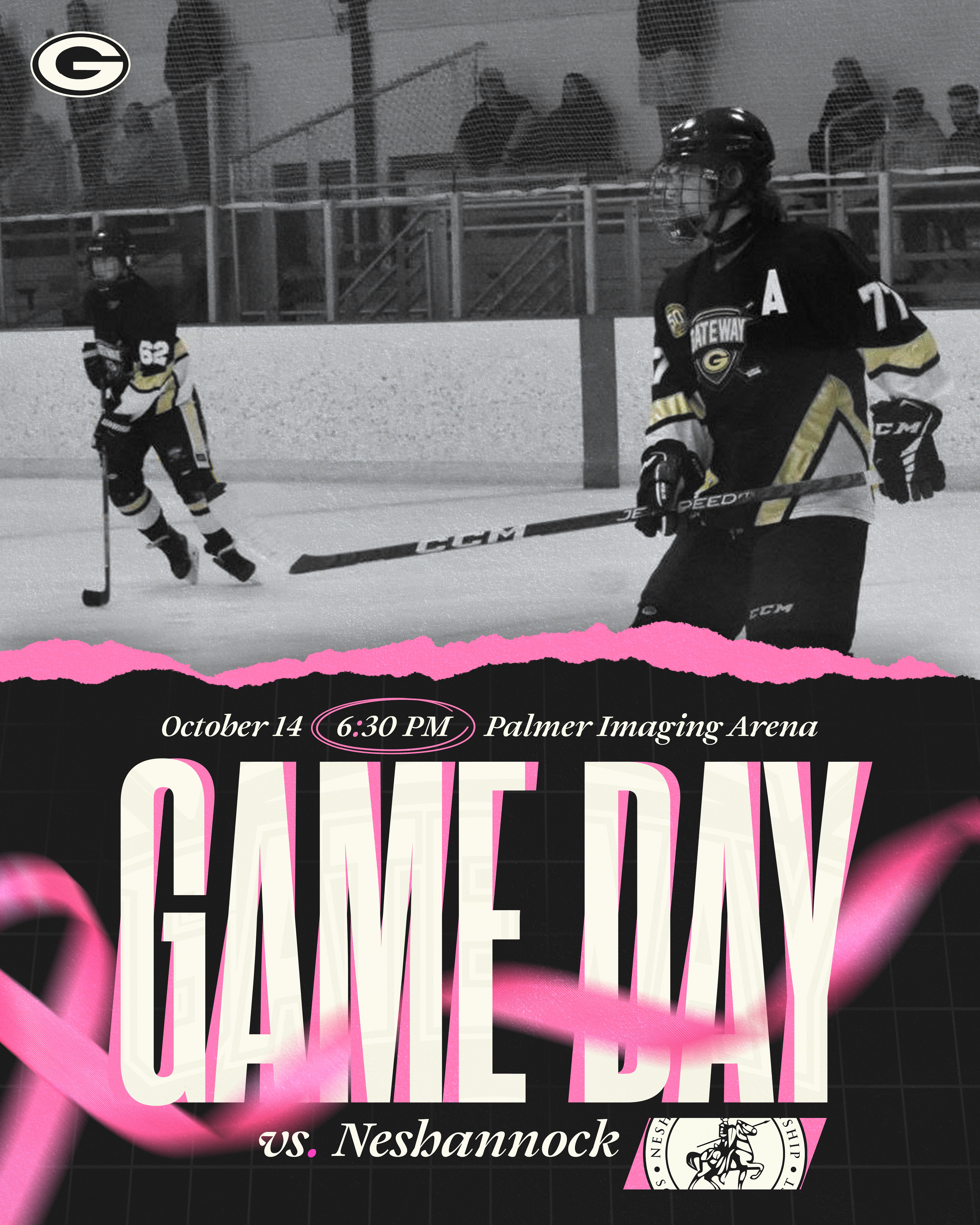 Gameday Graphic 10/14 (Breast Cancer Awareness Night)