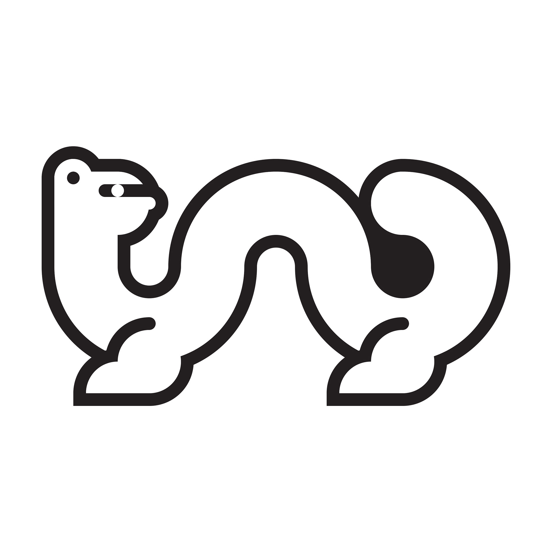 Ferret Icon (B&W)