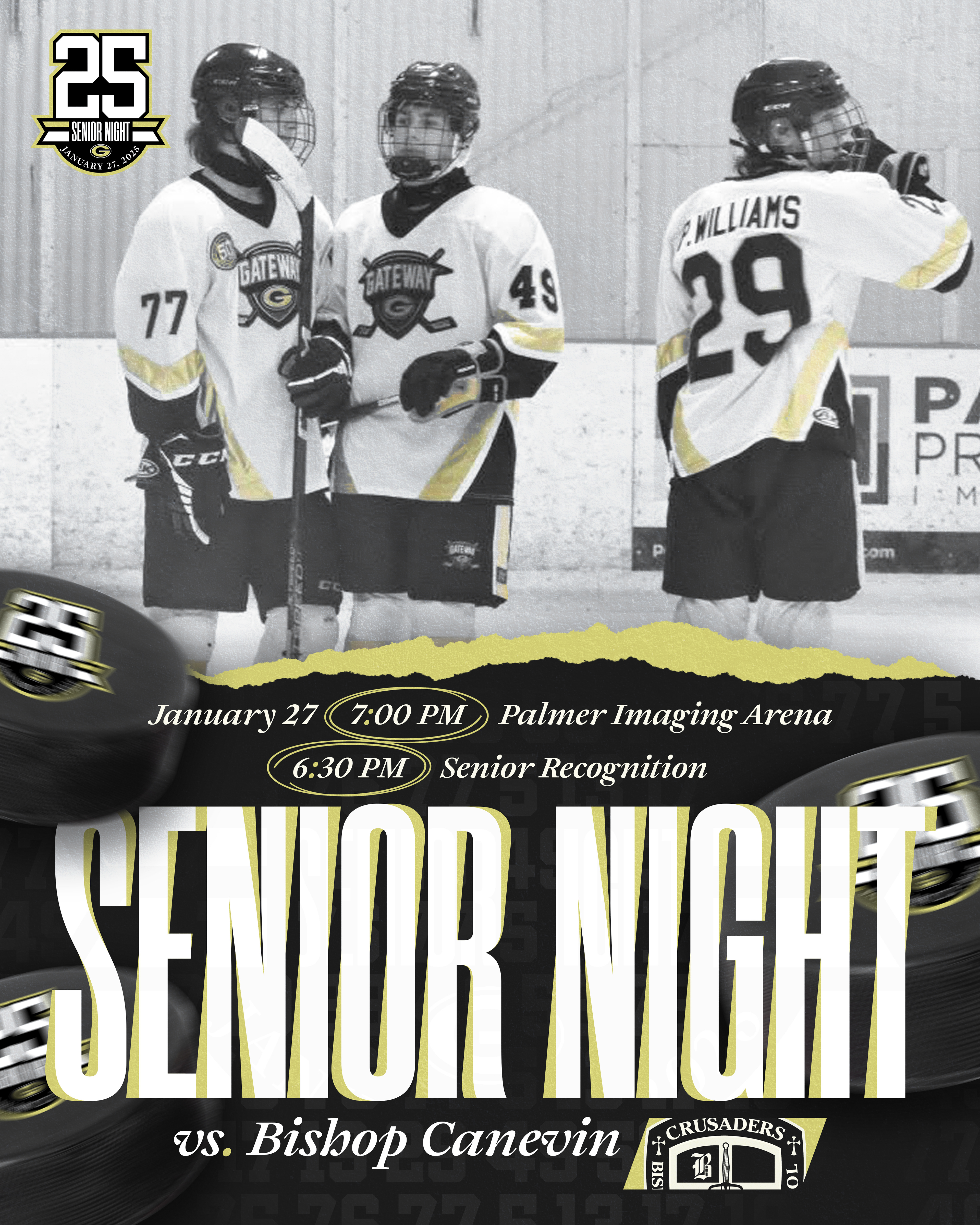 Senior Night Game Graphic 1/27