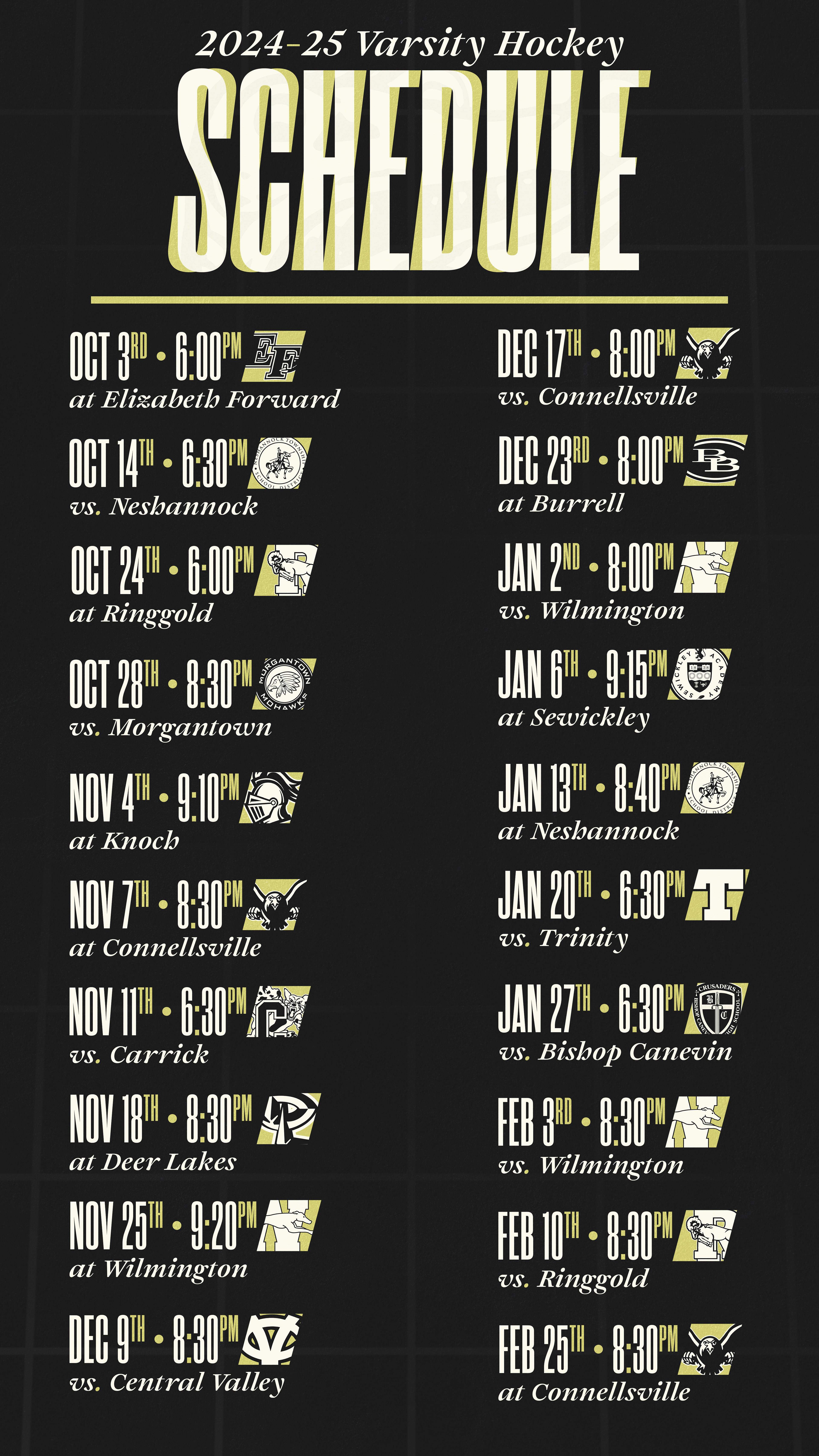 Schedule Graphic (IG Story Orientation)