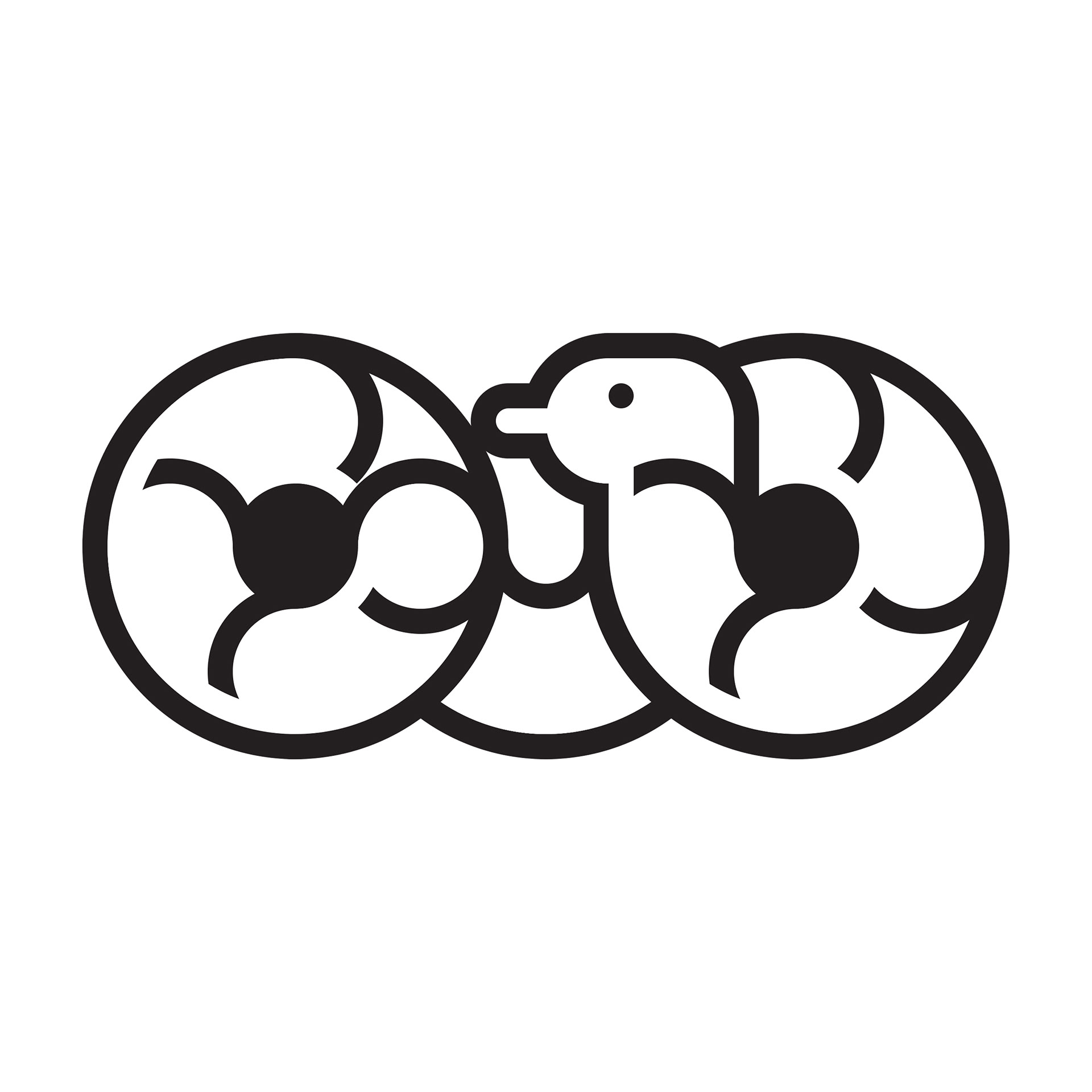 Snake Icon (B&W)