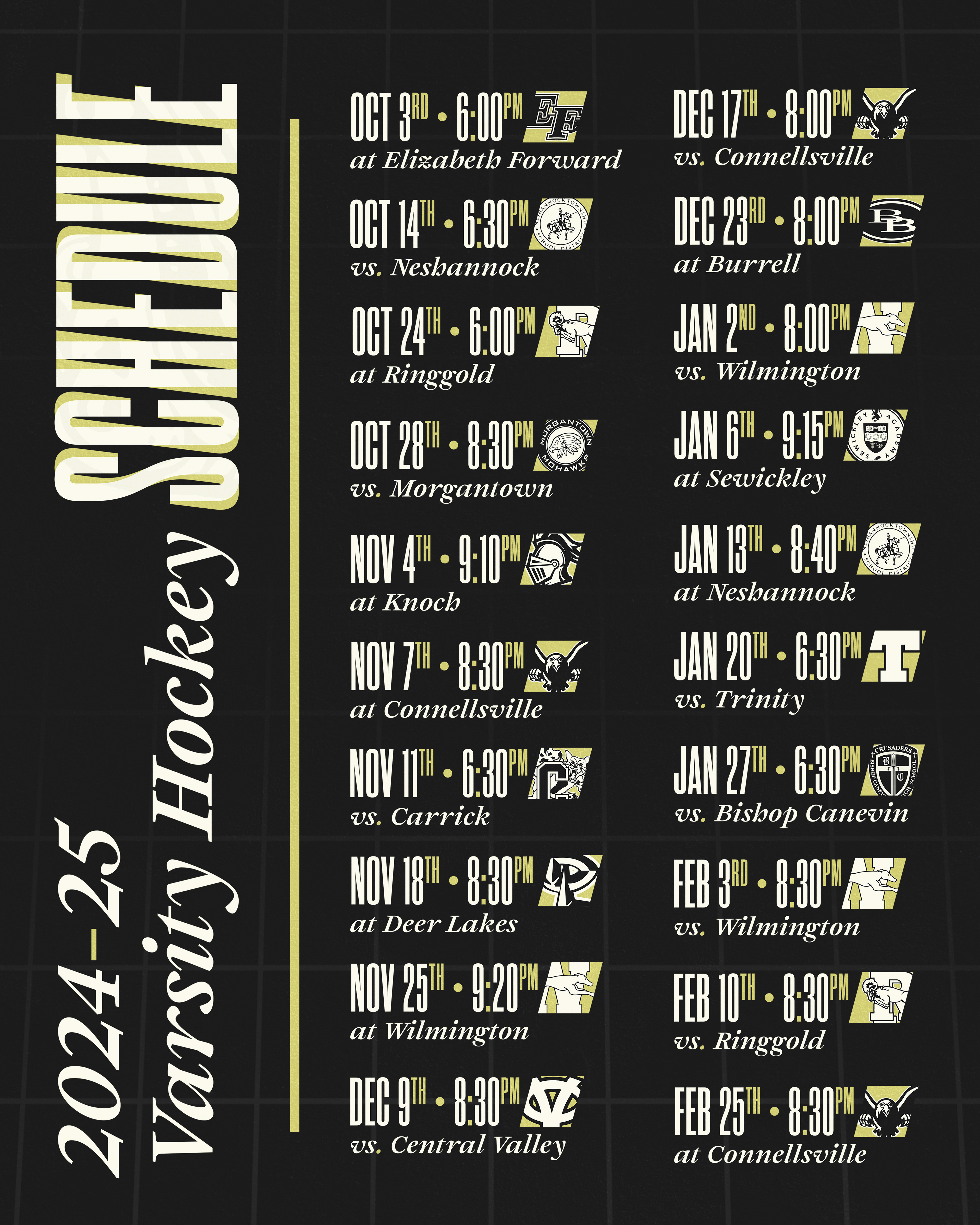 Schedule Graphic (IG Post Orientation)
