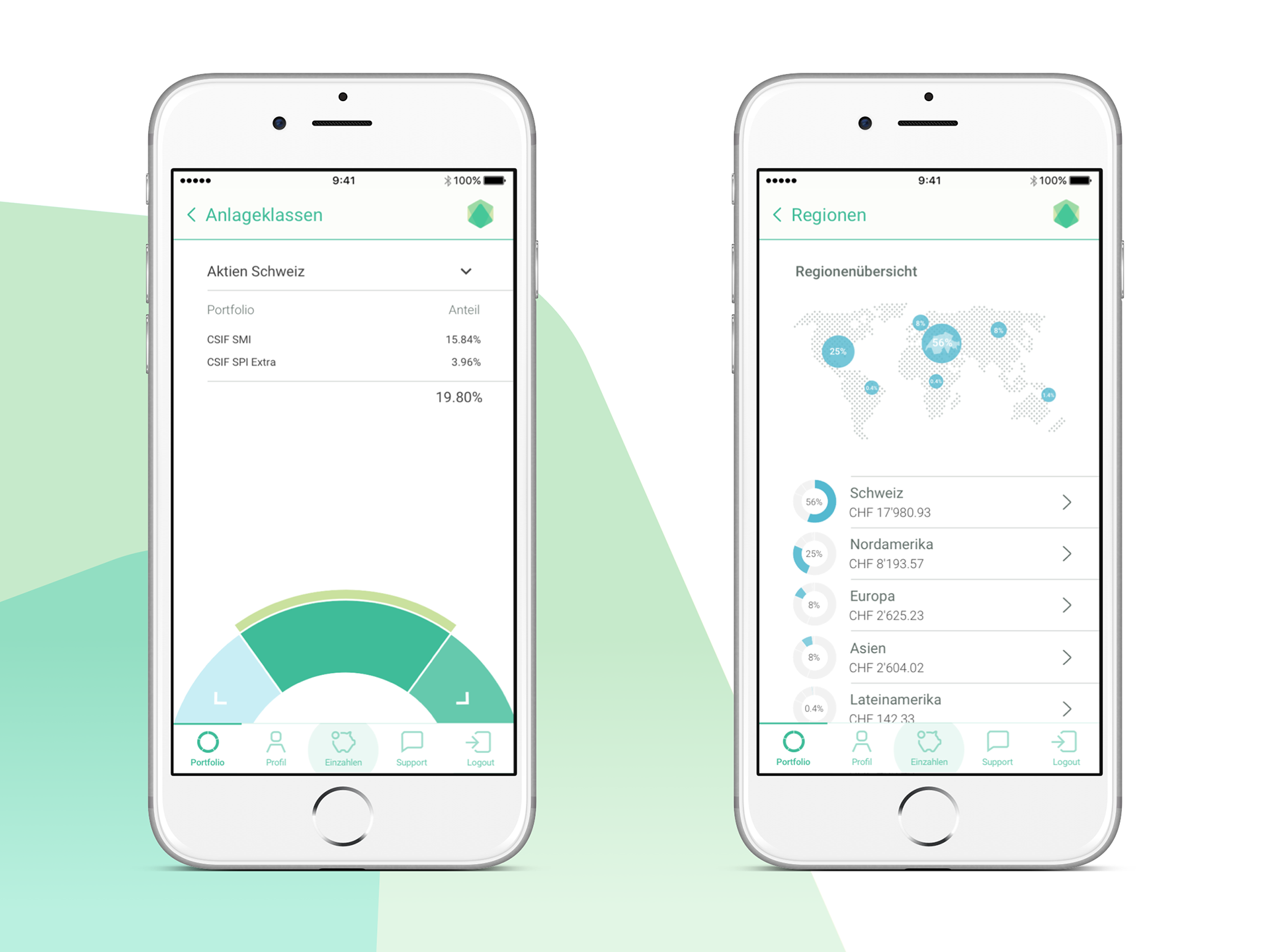 App Screens showing information about the app