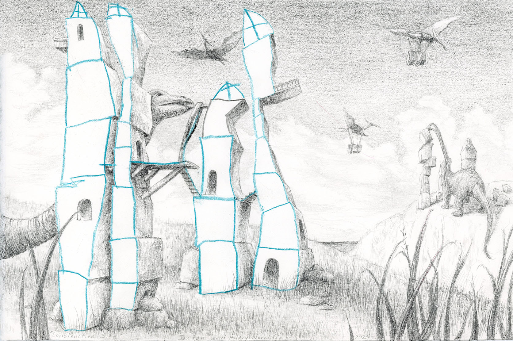 Collaboration with 4 year old.