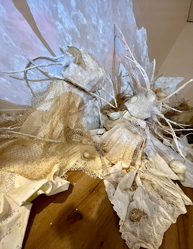 Katie's magical underworld with Jen's video overlayed.   Photo by Christine Macdonald.