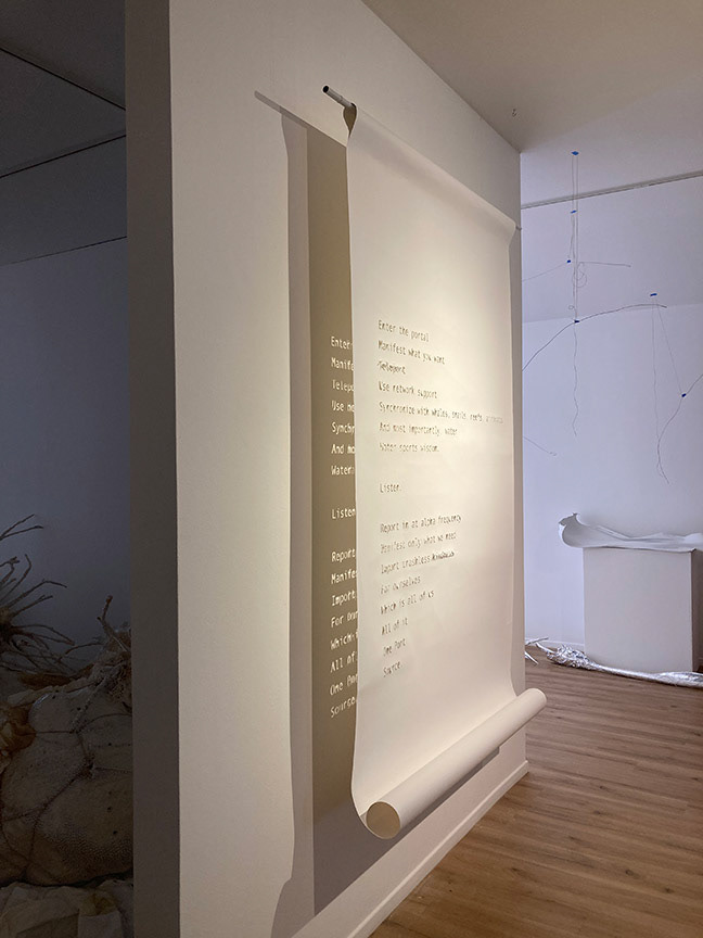 side view projection on wall