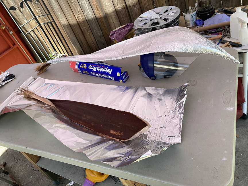 wrapping in foil
